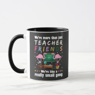 Caneca somos mais do que amigos professores, flamingo T-S