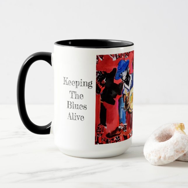Caneca Somos todos humanos aqui, Testemunha Cotação Mug (Com Donut)