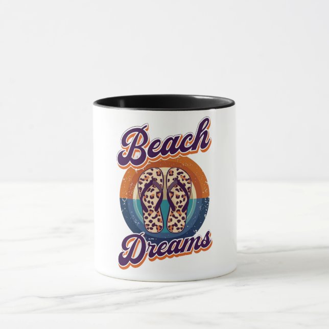 Caneca sonhador de praia (Centro)