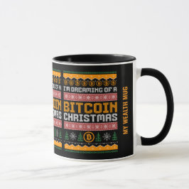Caneca SONHAGEM DE UM PADRÃO DE Knit Faux CHRISTMAS CHRIS