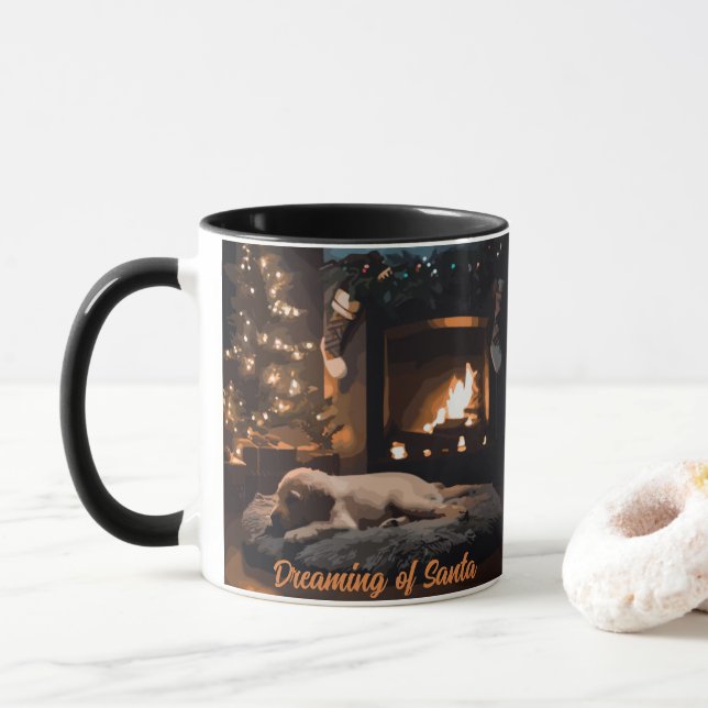 Caneca Sonhar com Papais noeis (Com Donut)
