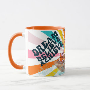 Caneca sonhe acredite alcance