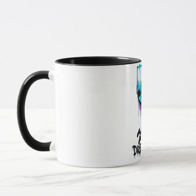 Caneca Sonhe Grande | Vibrante Enterrada de Basquete Colo (Esquerda)