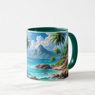 Caneca Sonhe, Paraíso Tropical,