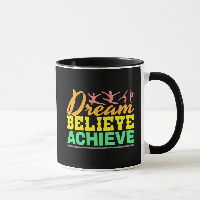 Caneca Sonho Acredite Citação - Ginástica Feminina  (Direita)