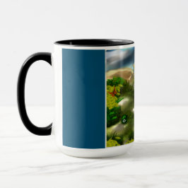 Caneca Sonho de Olhos Surreais de Dandelions