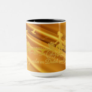 Caneca Sonho Minimalista Romântico Flutuante de Amsterdam