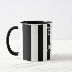 Caneca Sonho Monocromático do Infinito Preto-e-Branco