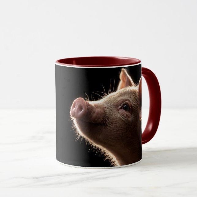 Caneca Sonhos de Focinho Rosa (Frente Esquerda)