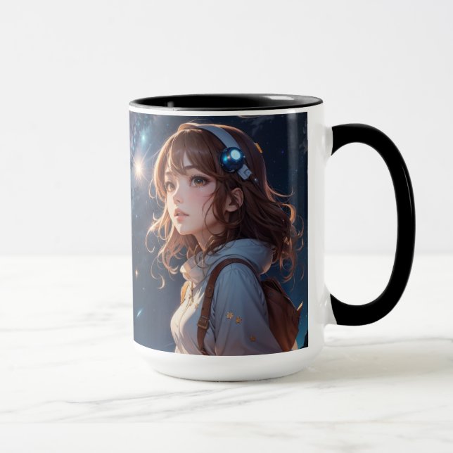 Caneca Sonhos Galácticos: Uma Viagem no Céu Brilhante (Direita)