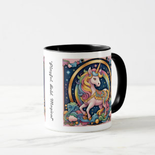 Caneca "Sonhos Mágicos de Arco-Íris"