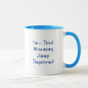 Caneca Sono novo de DadWarning destituído