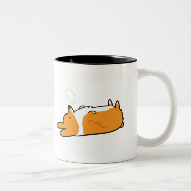 Caneca sonolento | do Corgi que dormem & Corgi da (Direita)
