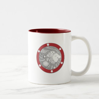 Caneca sonolento submarina de Bignose (marrom)