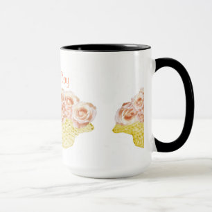 Caneca Soquete de Rosa-Peach