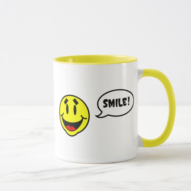 Caneca Sorria! EU DISSE SORRIR! Coffee Mug (Direita)