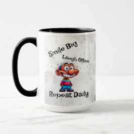 Caneca "Sorria grande, ria com frequência, repete diariam