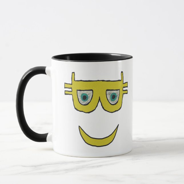 Caneca Sorriso de Símbolo Bitmoney Feliz (Esquerda)