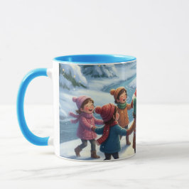 Caneca Sorrisos Nevados-Aventura dos Amigos de Inverno