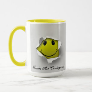 Caneca Sorrisos são Túmulos de Café Contagiosos