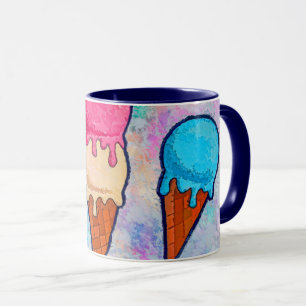 Caneca sorvete Cones Coffee Mug