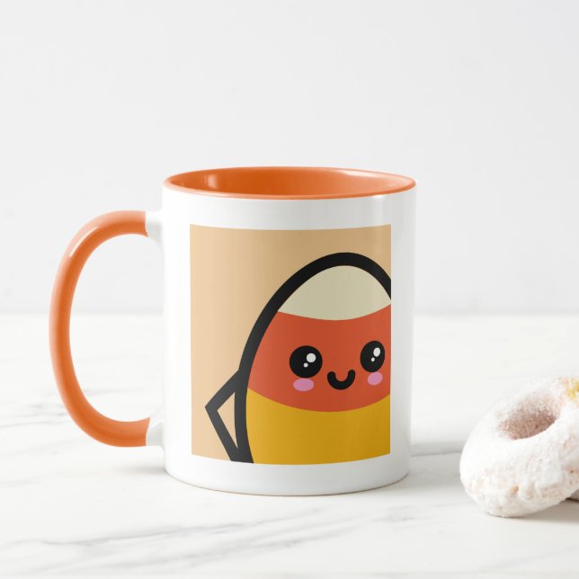 Caneca Sorvete de Ovos - Halloween | Adicione seu nome (Com Donut)