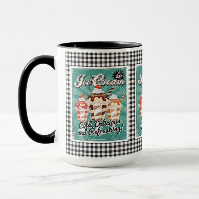 Caneca Sorvete Retro Mug (Esquerda)
