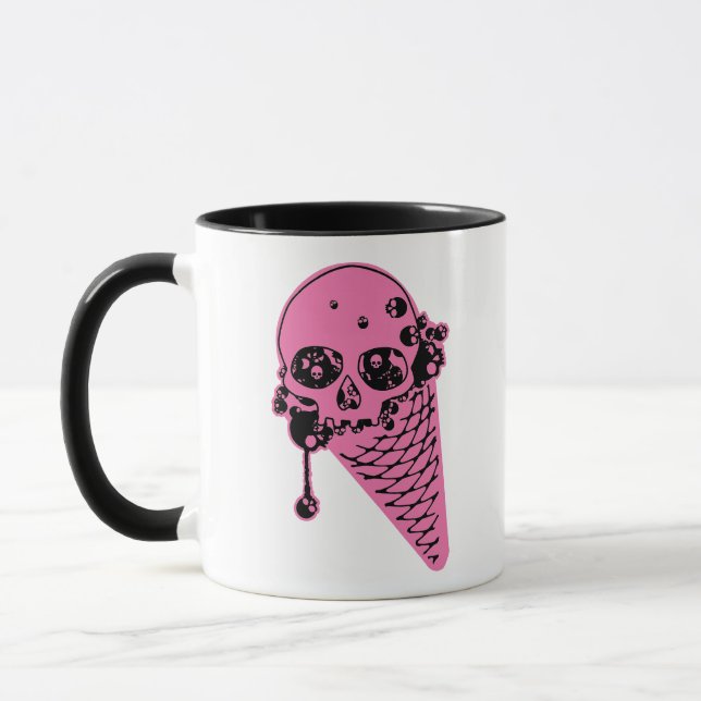 Caneca Sorvete Rosa Cone Mug (Esquerda)