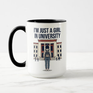 Caneca "Sou Apenas uma Garota na Universidade" Farto Facu