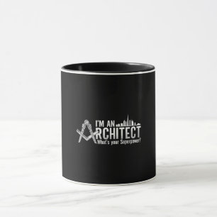 Caneca Sou arquiteto arquiteto e arquiteto.