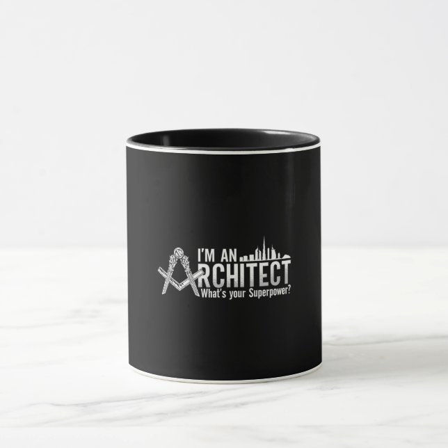 Caneca Sou arquiteto arquiteto e arquiteto. (Centro)
