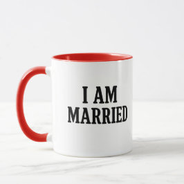 Caneca Sou Casado Engraçado Coffee Mug - Presente para Ca