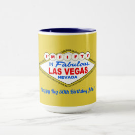 Caneca Sou cinquenta em LAS VEGAS Mug