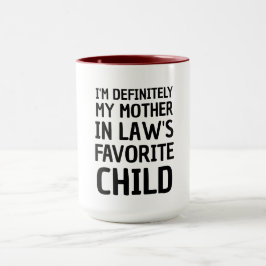 Caneca sou definitivamente minha mãe no filho favorito da