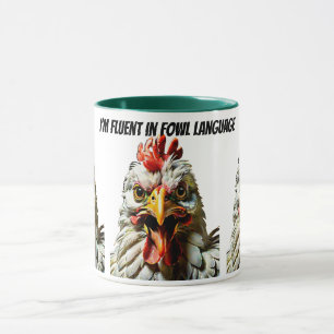 Caneca Sou fluente na língua das aves