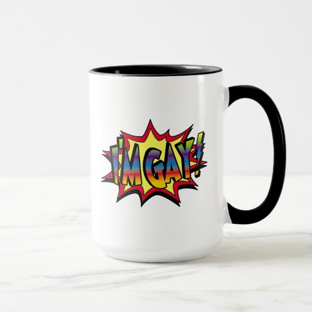 Caneca Sou Gay Burst (Direita)