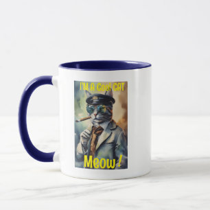 Caneca "Sou Legal Gato" Hip Feline Novelty
