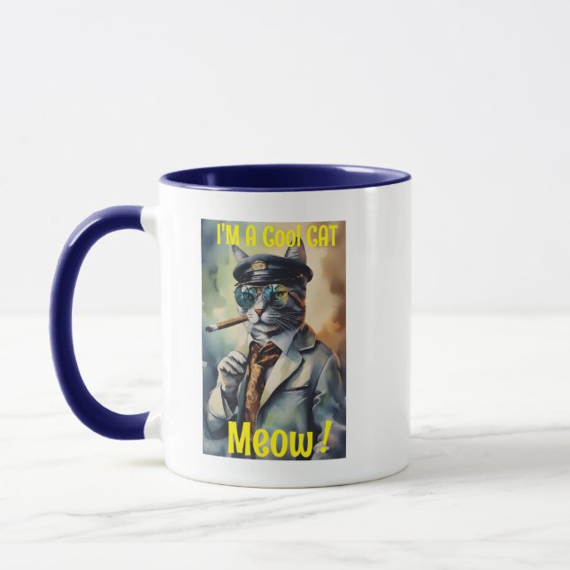 Caneca "Sou Legal Gato" Hip Feline Novelty (Esquerda)