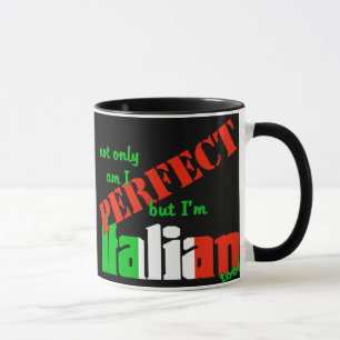 Caneca Sou não somente eu aperfeiçôo mas eu sou italiano