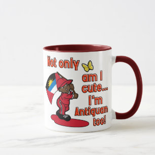 Caneca Sou não somente eu bonito mim sou da Antigua