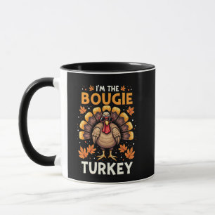 Caneca Sou o Bougie Turkey Engraçado Ação de Graças Sassy