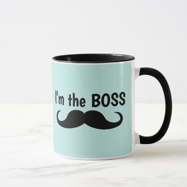 CANECA SOU O CHEFE, MUSTACHE CAFÉ MUG (Direita)