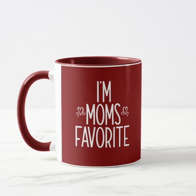 Caneca Sou o Favorito da Mamãe (Esquerda)