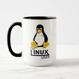 Caneca Sou o usuário do Linux