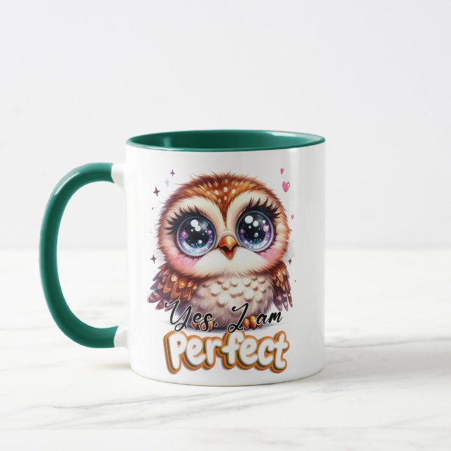 Caneca Sou Perfeito Cote Mug | Mug Confiante e Engraçado (Esquerda)