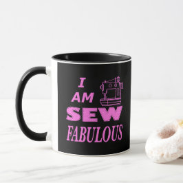 Caneca Sou Pouco Fabuloso Em Preto E Rosa