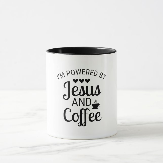 Caneca Sou Powered by Jesus e Coffee Combo Mug (Centro)