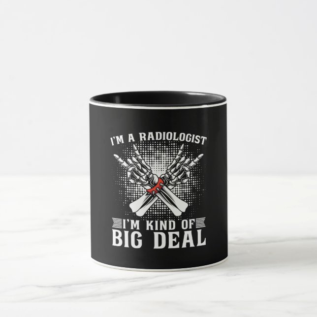 Caneca Sou radiologista, sou Rad de Raios X radiológicos (Centro)