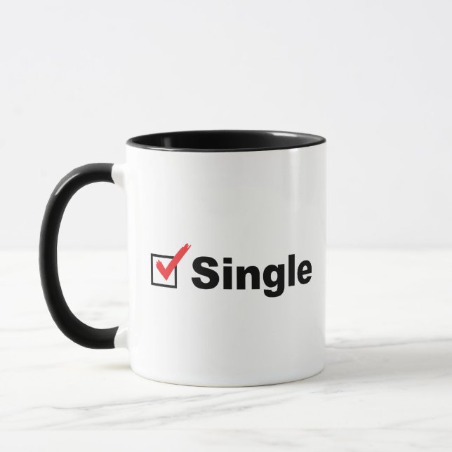Caneca Sou Solteiro e Estou Disponível (Esquerda)