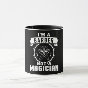 Caneca Sou um barbeiro, não um mágico